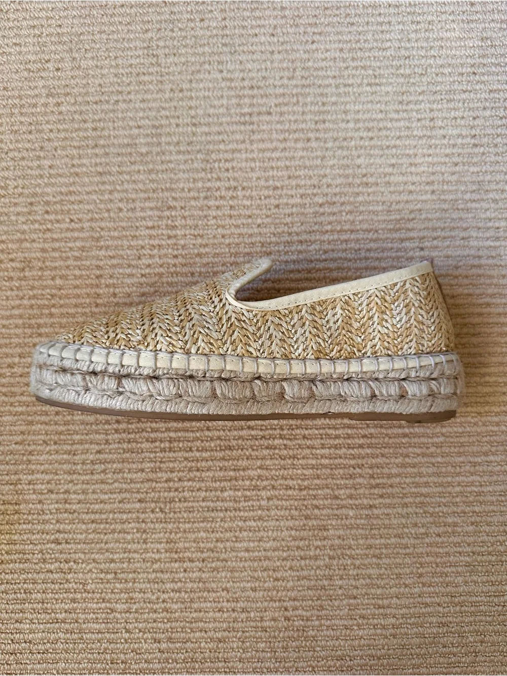 La CANADIENNE Natural Woven Espadrille Slip-Ons